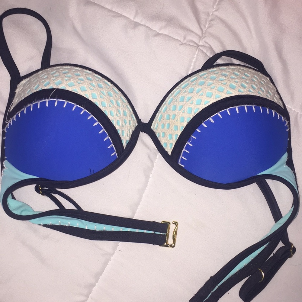 Laced bikini top